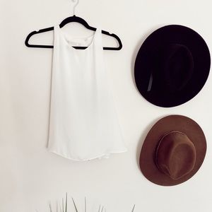 Zara Open Back Tank Top with tie detail